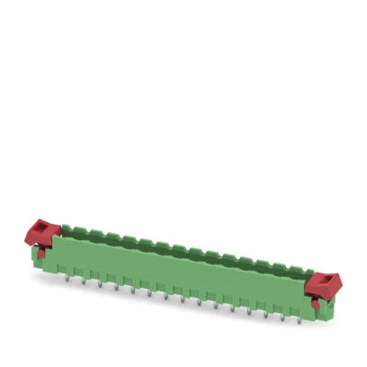 Phoenix Contact MSTBV Series Straight Wave Soldering Mount PCB Header, 15 Contact(s), 5.08 mm Pitch, 1 Row, Shrouded