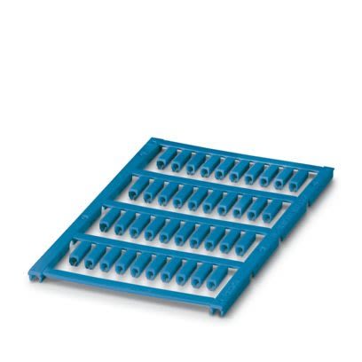 Phoenix Contact UC-WMCO Slide-On Cable Marker, Blue, Pre-printed "0", 2.9 mm Cable Blue, 2.1 mm Cable, 0827562