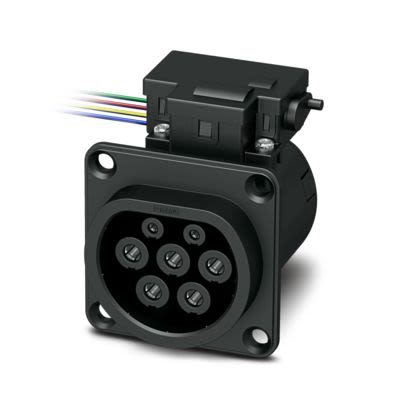 Phoenix Contact, EV-T2M3SO24 Socket Electric Vehicle Connector Female, 500 mm Cable, 32A