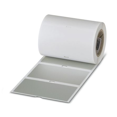 Phoenix Contact Silver Label Roll, 100 mm Width, 250 Per Roll Qty, 50 mm