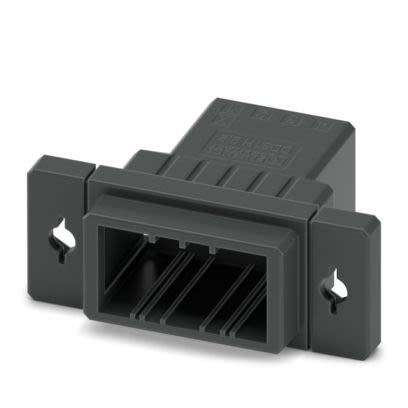 Phoenix Contact DD31H Series Panel Feed Through Terminal Plug, 8-Contact, 3.81 mm Pitch, Snap-in, 2 Row Crimp