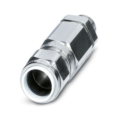Phoenix Contact 1411 Series Grey Stainless Steel Cable Gland, M25 Thread, 26.2 mm min., 18.2 mm max., IP68, IP67, IP66