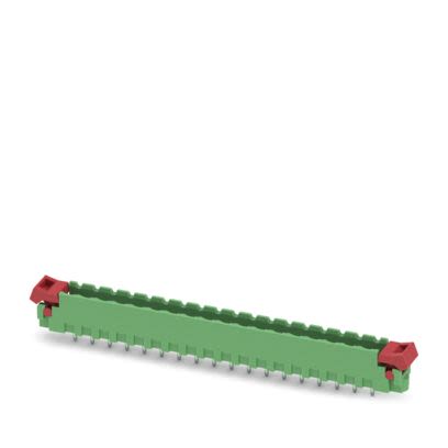 Phoenix Contact MSTBV Series Straight Wave Soldering Mount PCB Header, 18 Contact(s), 5.08 mm Pitch, 1 Row, Shrouded