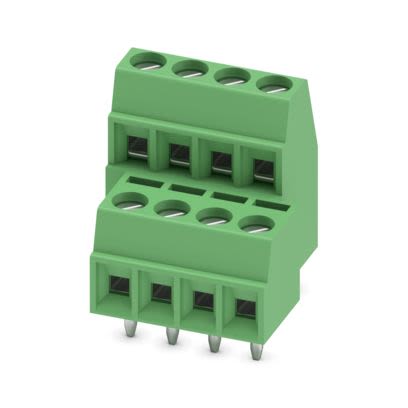 Phoenix Contact MKKDS 1 Series PCB Terminal Block, 8-Contact, 3.5 mm Pitch, Wave Soldering Mount, 2 Row
