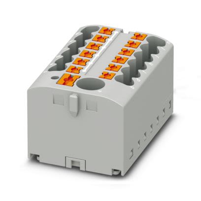Phoenix Contact Distribution Block, 12 Way, 440V, 22.5A, Grey