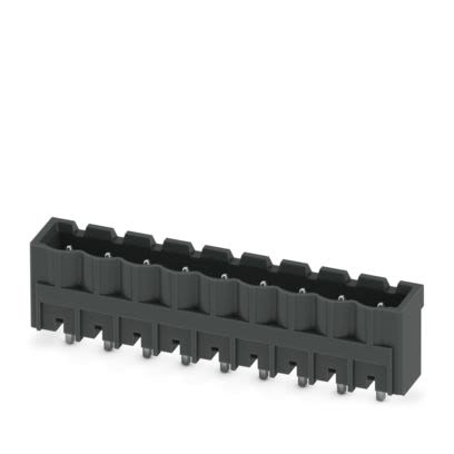 Phoenix Contact CCVA Series Vertical Through Hole PCB Header, 9 Contact(s), 5.08 mm Pitch, 1 Row, Shrouded