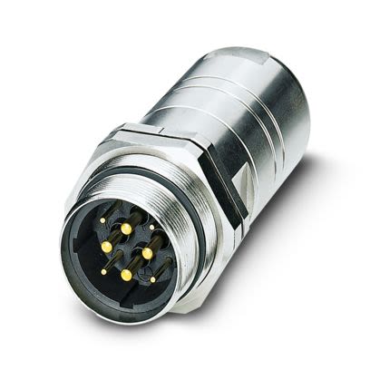 Phoenix Contact Connector, 6 Contacts, Feed Through, M40 Connector, Plug, Male, IP67, SM Series