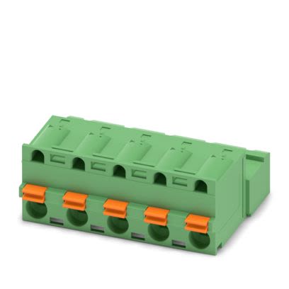 Phoenix Contact GFKIC Series PCB Connector, 5-Contact, 7.62 mm Pitch, 1 Row Screw