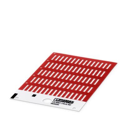 Phoenix Contact US-WMT Cable Marker, Red, 0829294 Flammability rating according to UL