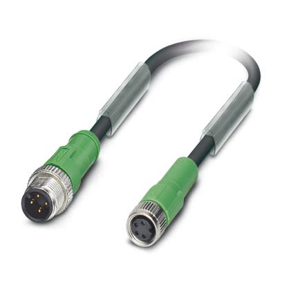 Phoenix Contact Male 4 way M12, Straight to Female 4 way M8, Straight Sensor Actuator Cable, 5 m