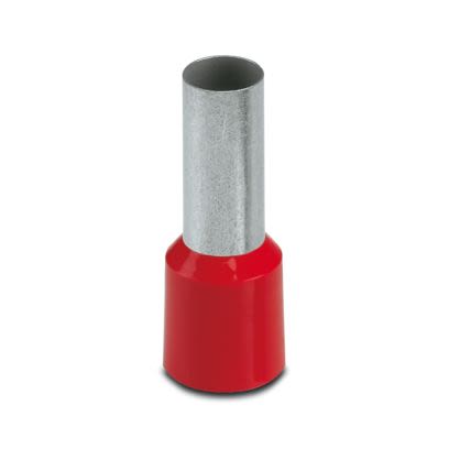 Phoenix Contact, AI 35 -18 RD Insulated Ferrule, 18 mm Pin Length, 8.3 mm Pin Diameter, Red to 2 AWG Wire Size