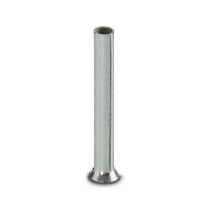 Phoenix Contact Ferrule, 10 mm Pin Length, 1 mm Pin Diameter, Silver to 20 AWG Wire Size