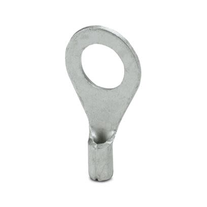 Phoenix Contact, C-RC 1/M6 Uninsulated Ring Terminal, M6 Stud Size 20 AWG 17 AWG Wire Size, Silver