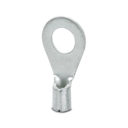Phoenix Contact Uninsulated Ring Terminal, M5 Stud Size 17 AWG 14 AWG Wire Size, Silver