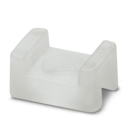 Phoenix Contact White Screw Cable Tie Mount 5 mm x 9.5mm x 15 mm