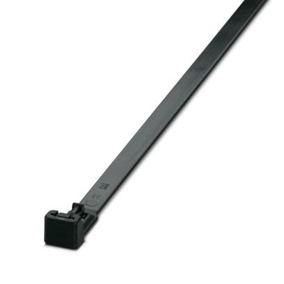 Phoenix Contact Cable Tie, Standard, 350 mm x 7.5mm, Black Polyamide