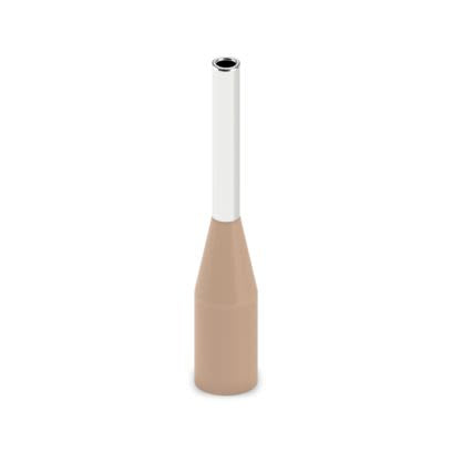 Phoenix Contact Insulated Ferrule, 8 mm Pin Length, 0.8 mm Pin Diameter, Brown to 26 AWG Wire Size