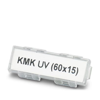 Phoenix Contact KMK UV Cable Marker Carrier, Clear, 1014108 Flammability rating according to UL, HB
