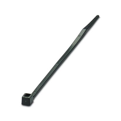 Phoenix Contact Cable Tie, Standard, 98 mm x 2.5mm, Black Polyamide