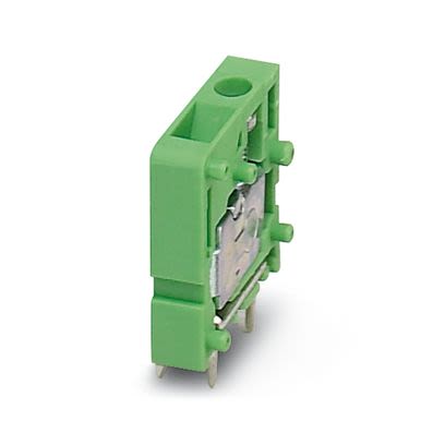 Phoenix Contact PCB Terminal Block, 1-Contact, 5 mm Pitch, Wave Soldering Mount, 1 Row