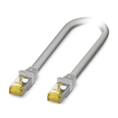 Phoenix Contact RJ45, 200 mm Ethernet Cable, Grey Screened Low Smoke Zero Halogen Sheath