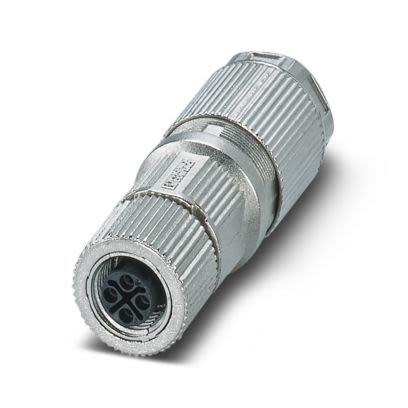 Phoenix Contact, SACC-M12FSS-3PECT-CM SH Power Connector Cable, 4 Crimp, 690V ac 12A