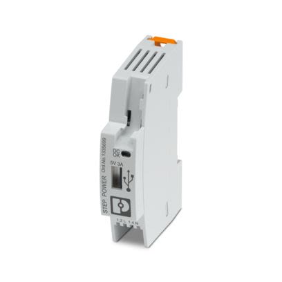 Phoenix Contact 240V Input DIN Rail Uninterruptible power supply, STEP3-PS/1AC/5DC/3/PT/USB-A 15 W STEP POWER