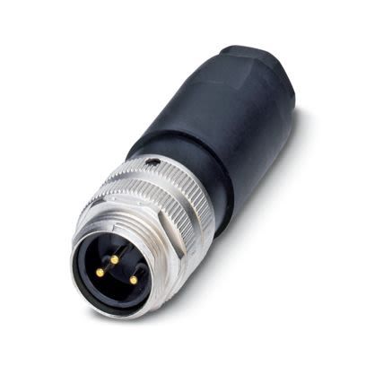 Phoenix Contact Industrial Circular Connector, 3 Contacts, Cable, 7/8 in Connector, Plug, Male, IP67, SACC Series