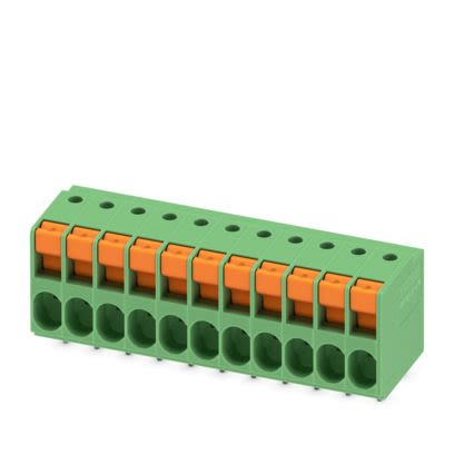 Phoenix Contact TDPT Series PCB Terminal Block, 11-Contact, 5.08 mm Pitch, Wave Soldering Mount, 1 Row