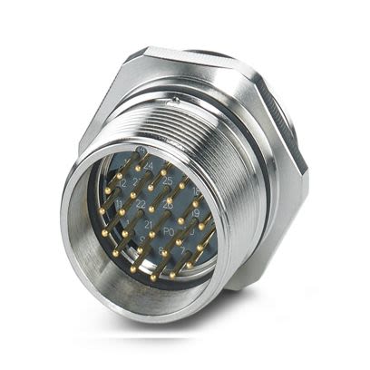 Phoenix Contact Circular Connector, 28 Contacts, Front, M27 Connector, Plug, Male, IP67, HC Series