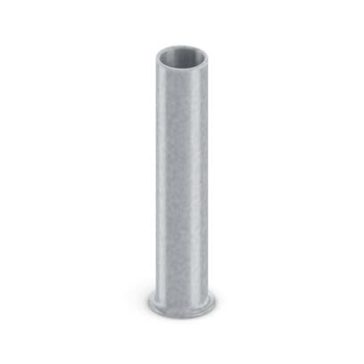 Phoenix Contact, Ferrule A Uninsulated Bootlace Ferrule, 15 mm Pin Length, 2.8 mm Pin Diameter, Silver to 12 AWG Wire