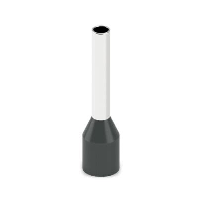 Phoenix Contact, AI-GB Insulated Ferrule, 10 mm Pin Length, 1.7 mm Pin Diameter, Black to 16 AWG Wire Size