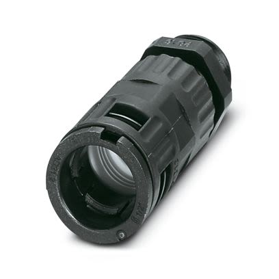 Phoenix Contact WP-GR HF Series Black Polyamide 6 Cable Gland, PG16 Thread, 16.5 mm max., IP68, IP69K