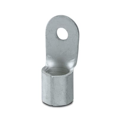 Phoenix Contact, C-RC Uninsulated Ring Terminal, M10 Stud Size 24 AWG 0 AWG Wire Size, Silver