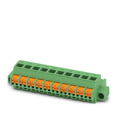 Phoenix Contact FKCOR Series Pluggable Terminal Block, 10-Contact, 5.08 mm Pitch, 1 Row, 1861548