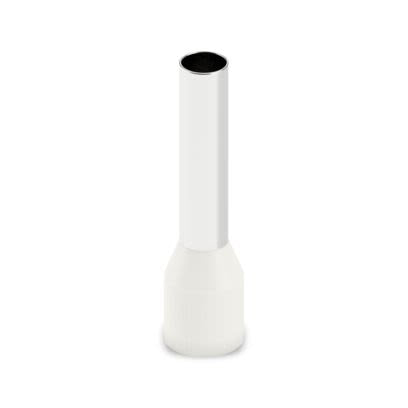 Phoenix Contact, AI Insulated Ferrule, 18 mm Pin Length, 4.6 mm Pin Diameter, Ivory to 8 AWG Wire Size