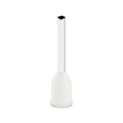 Phoenix Contact, AI-GB Insulated Ferrule, 10 mm Pin Length, 1.3 mm Pin Diameter, White to 18 AWG Wire Size