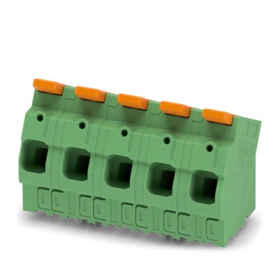 Phoenix Contact LPTA 16 Series PCB Terminal Block, 5-Contact, 15 mm Pitch, Wave Soldering Mount, 1 Row
