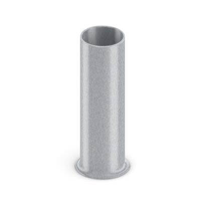 Phoenix Contact, Ferrule A Uninsulated Bootlace Ferrule, 18 mm Pin Length, 8.3 mm Pin Diameter, Silver to 6 AWG Wire