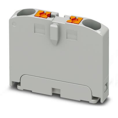 Phoenix Contact 1221491 PTFIX Series Terminal Block Grey, 2.5mm², Push-in