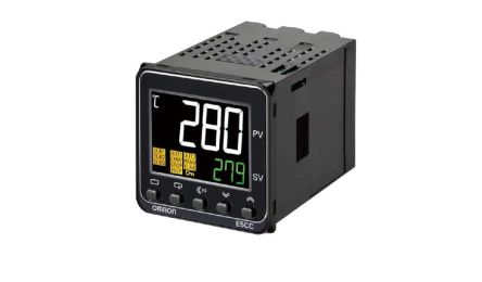 Omron E5CC DIN Rail Temperature Controller 1 Input, 1 Output Relay 240V ac OFF, ON