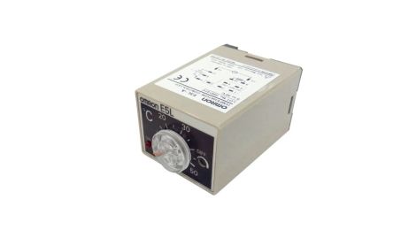 Omron Electronic Thermostat Thermostatic Switch, 55 °C Max On, Off Control, SPDT, 10 A, Plug-in