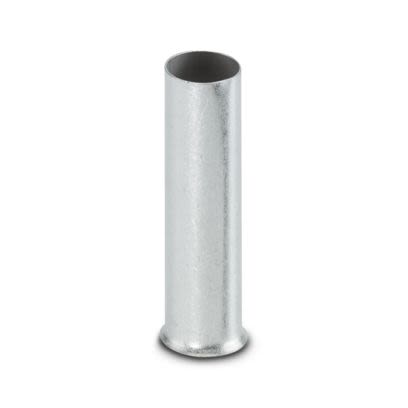 Phoenix Contact, A 50 -40 Insulated Ferrule, 40 mm Pin Length, 10.3 mm Pin Diameter, Silver to 1 AWG Wire Size