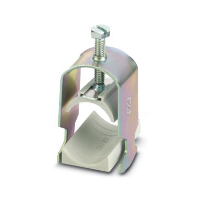 Phoenix Contact Silver Steel Cable Clamp, 30 mm Max. Bundle Clip-On 92 mm 57mm