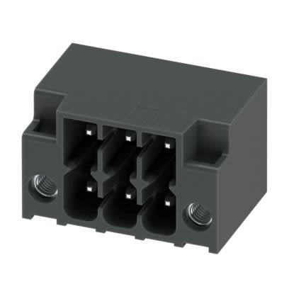 Phoenix Contact Straight Wave Soldering Mount PCB Header, 6 Contact(s), 3.5 mm Pitch, 2 Row, Shrouded