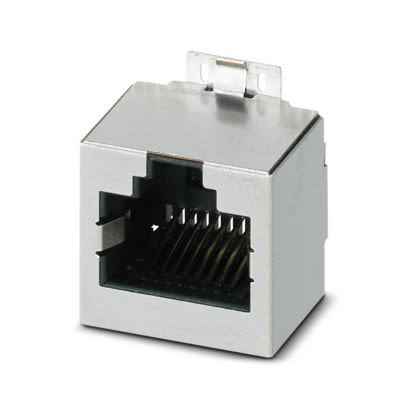 Phoenix Contact CUC-SP-J1ST-S/R4LT-SMD Series RJ45 Connector Female, PCB, Through Hole Shielded Straight 1 Port 8 Way