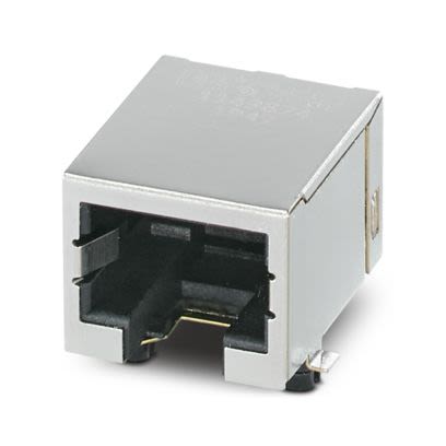 Phoenix Contact CUC-SP-J1ST-A/R4LB-SMD Series RJ45 Connector Female, PCB, Through Hole Shielded Straight 1 Port 8 Way