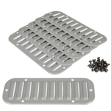 Schneider Electric Grey Steel Vent Grille