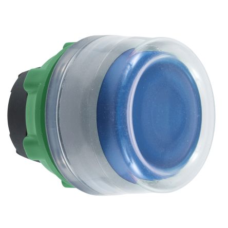 Schneider Electric ZB5 Series Blue Spring Return Push Button Switch, 0.9 mm Cutout, IP67, IP66