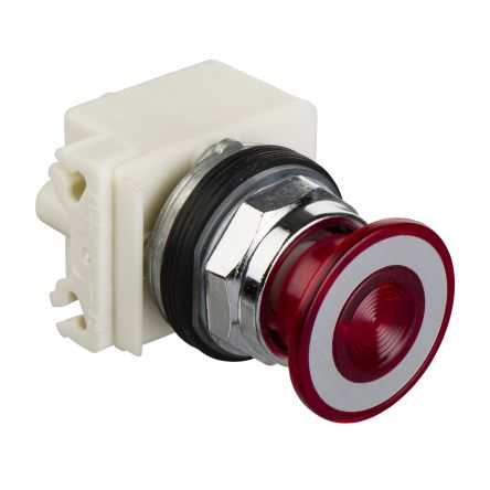 Schneider Electric Harmony Series Red Push Pull Push Button Switch, 30 mm Cutout, IP66